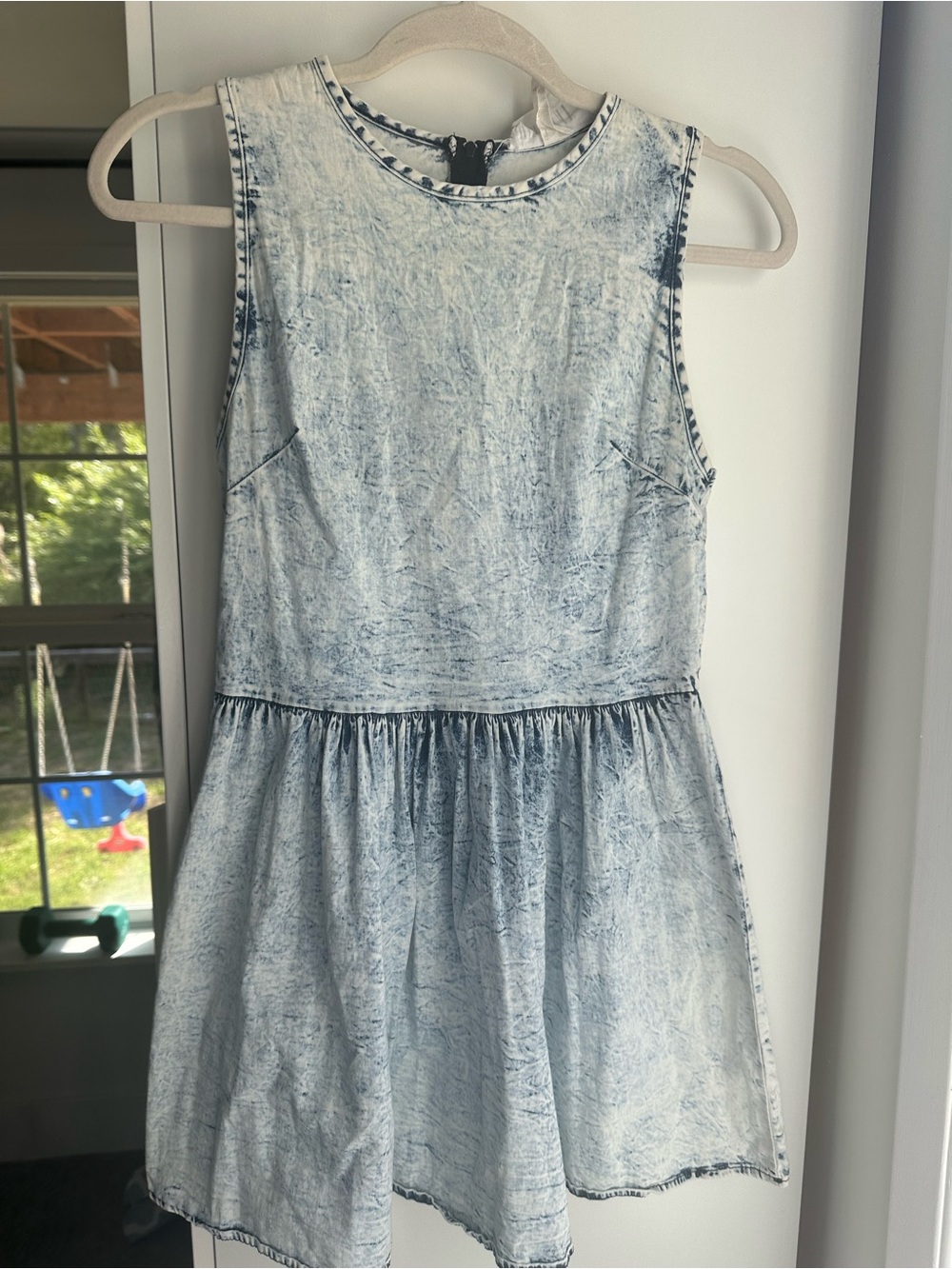 Milkyway Light Blue Acid-Wash Sleeveless Dress M